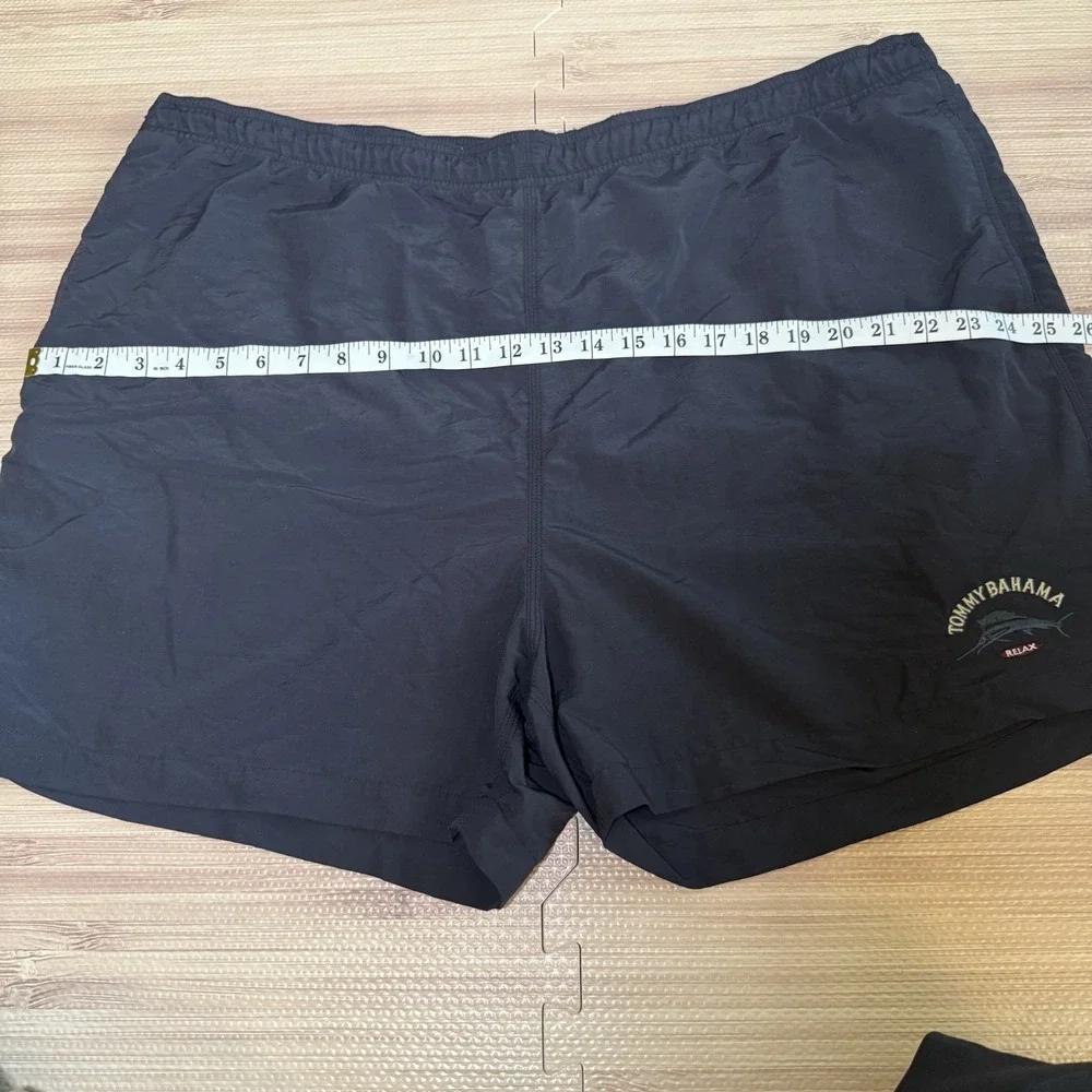 Tommy Bahama Board Shorts Swim Trunks Mens Large Black Relax Lined Pockets XXL - Picture 7 of 9